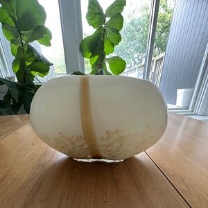 Vintage, Modernist Milky Glass Vase